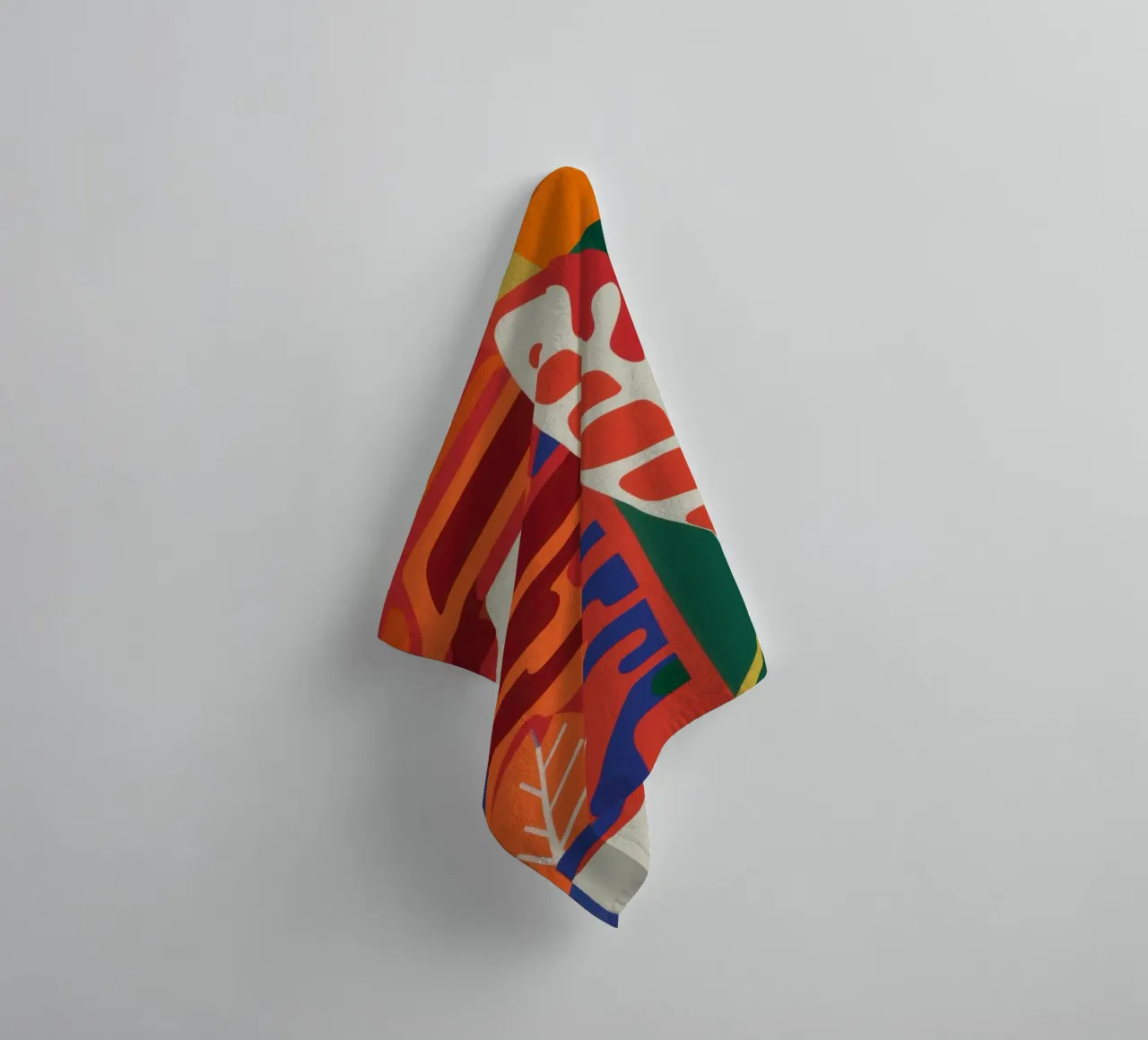 Gefiedertes Blatt Form Handtuch von Arcane Lines