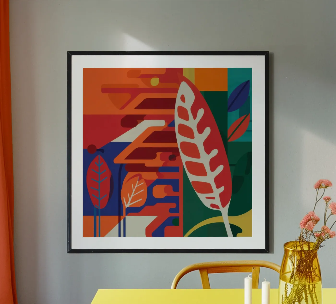 Feathered Leaf Form poster by Arcane Lines