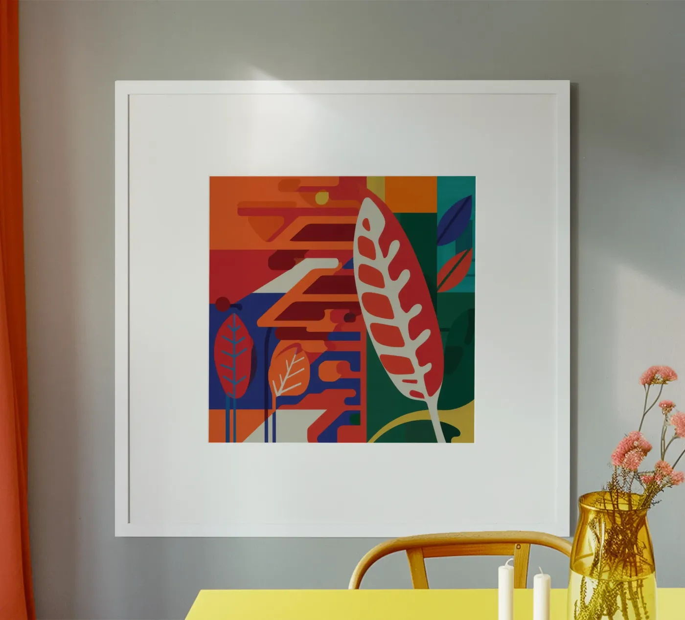 Feathered Leaf Form poster by Arcane Lines