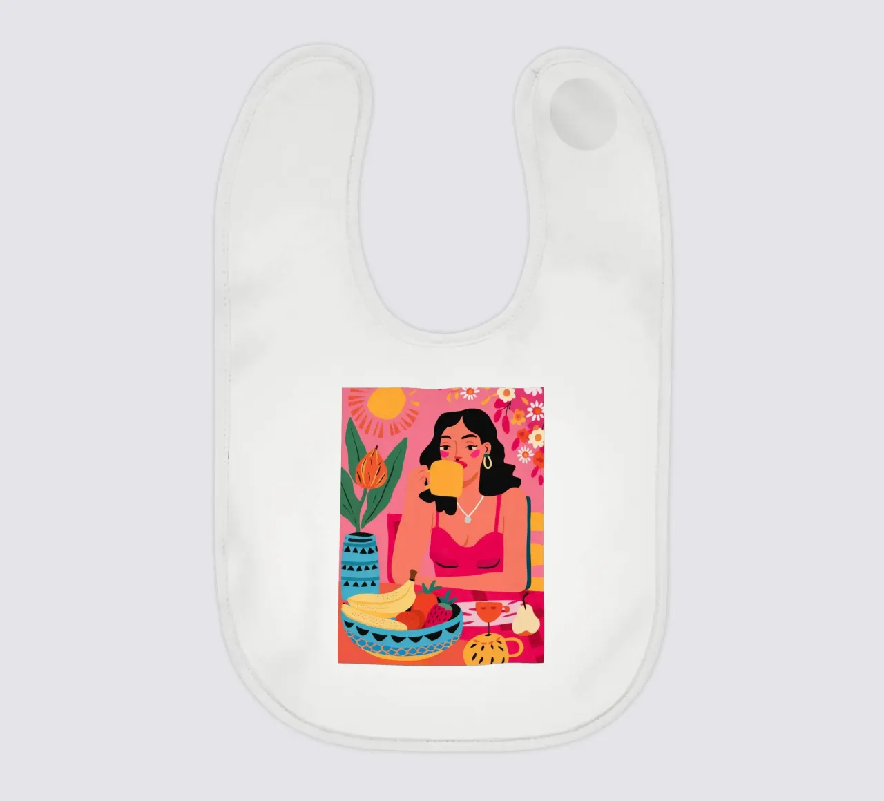 Sole e banane bavaglino da Lune Dreams