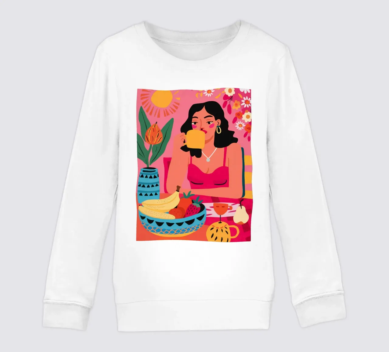 Sunshine and Bananas kids sweatshirt by Lune Dreams