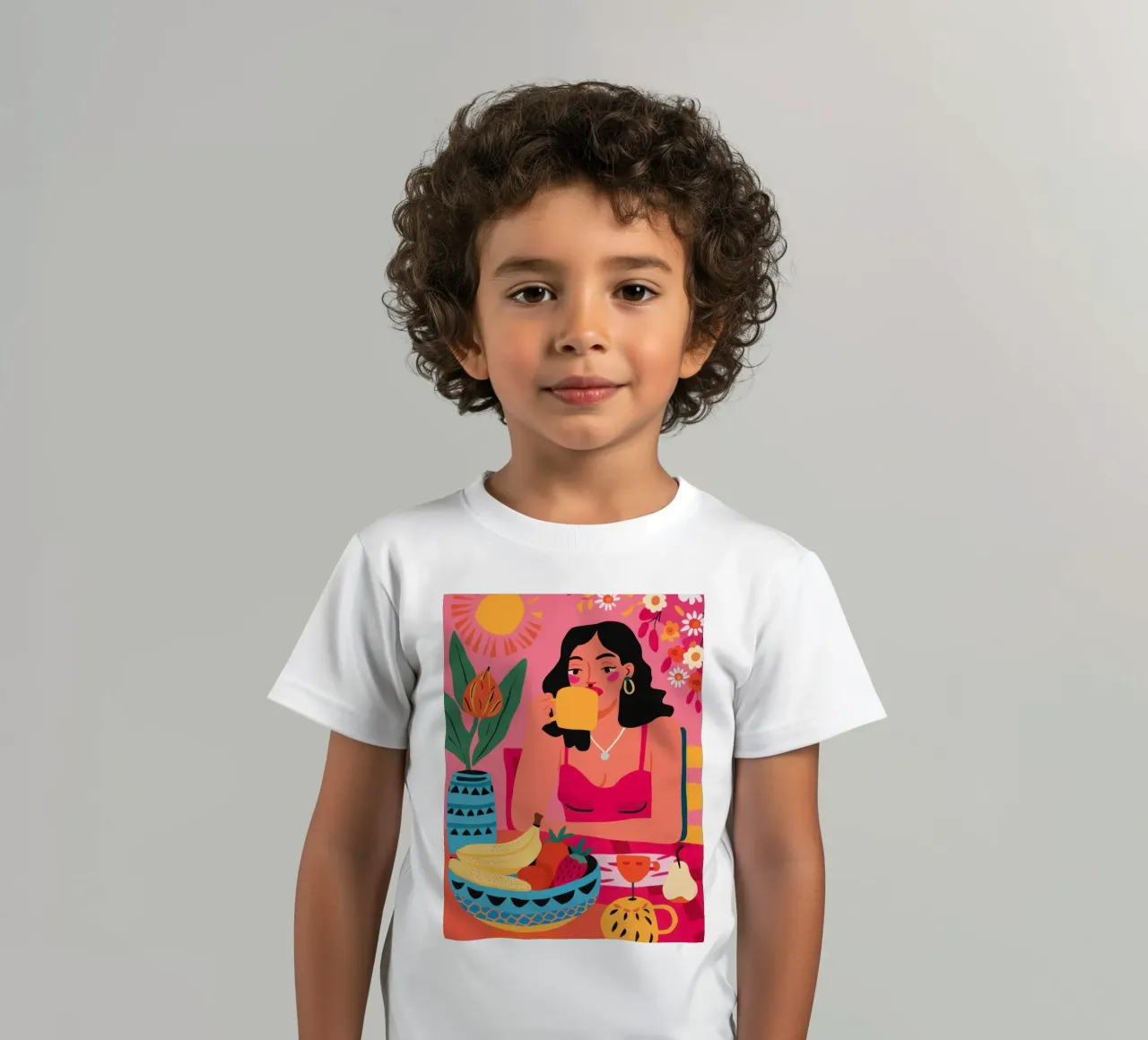 Sunshine and Bananas kids t-shirt by Lune Dreams