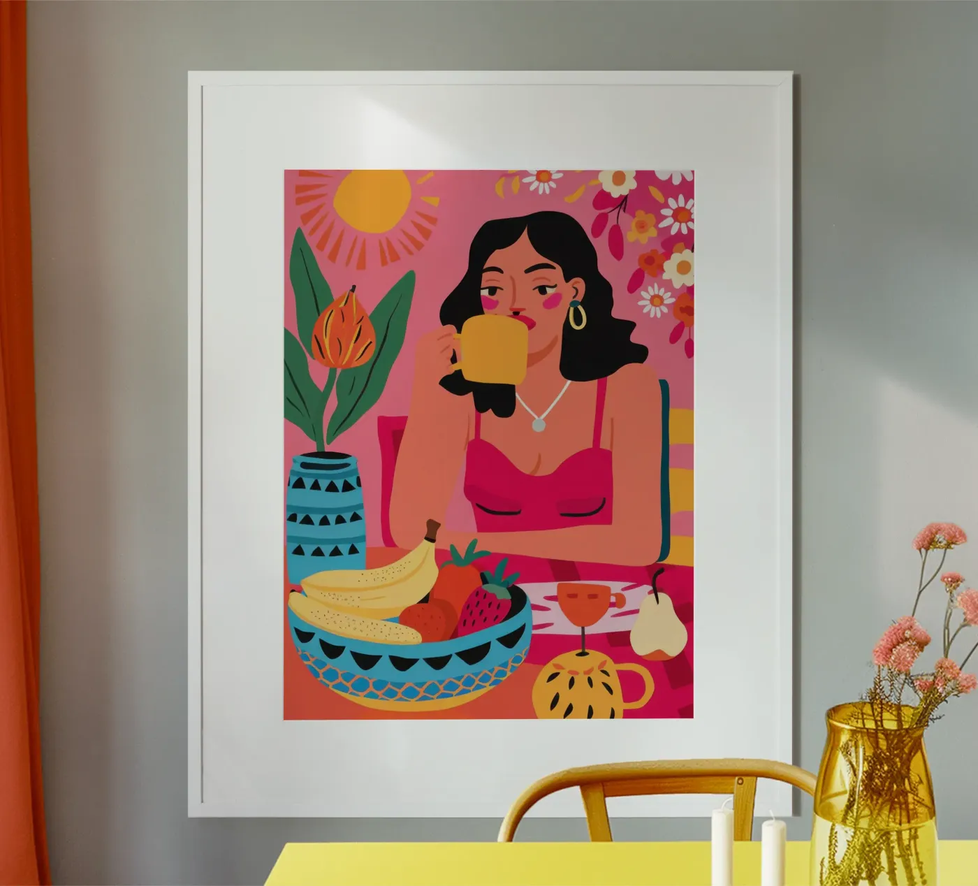 Sole e banane poster da Lune Dreams