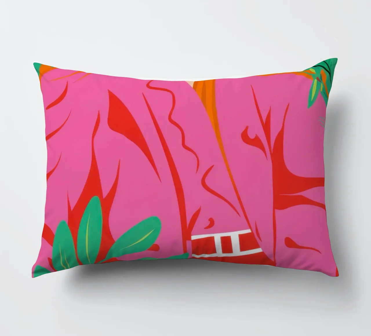Dichiarazione di moda fucsia cuscino da Mossy Pigment