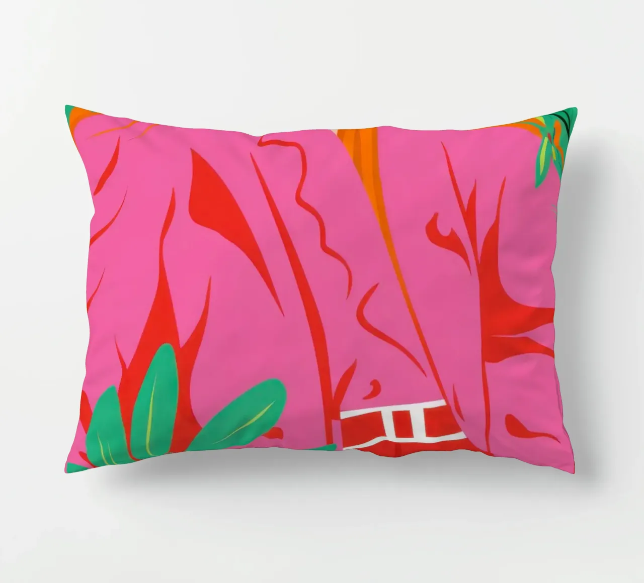 Dichiarazione di moda fucsia cuscino da Mossy Pigment