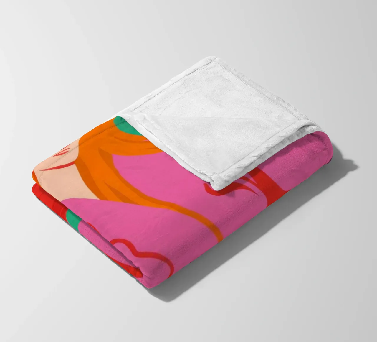 Dichiarazione di moda fucsia coperta in pile da Mossy Pigment