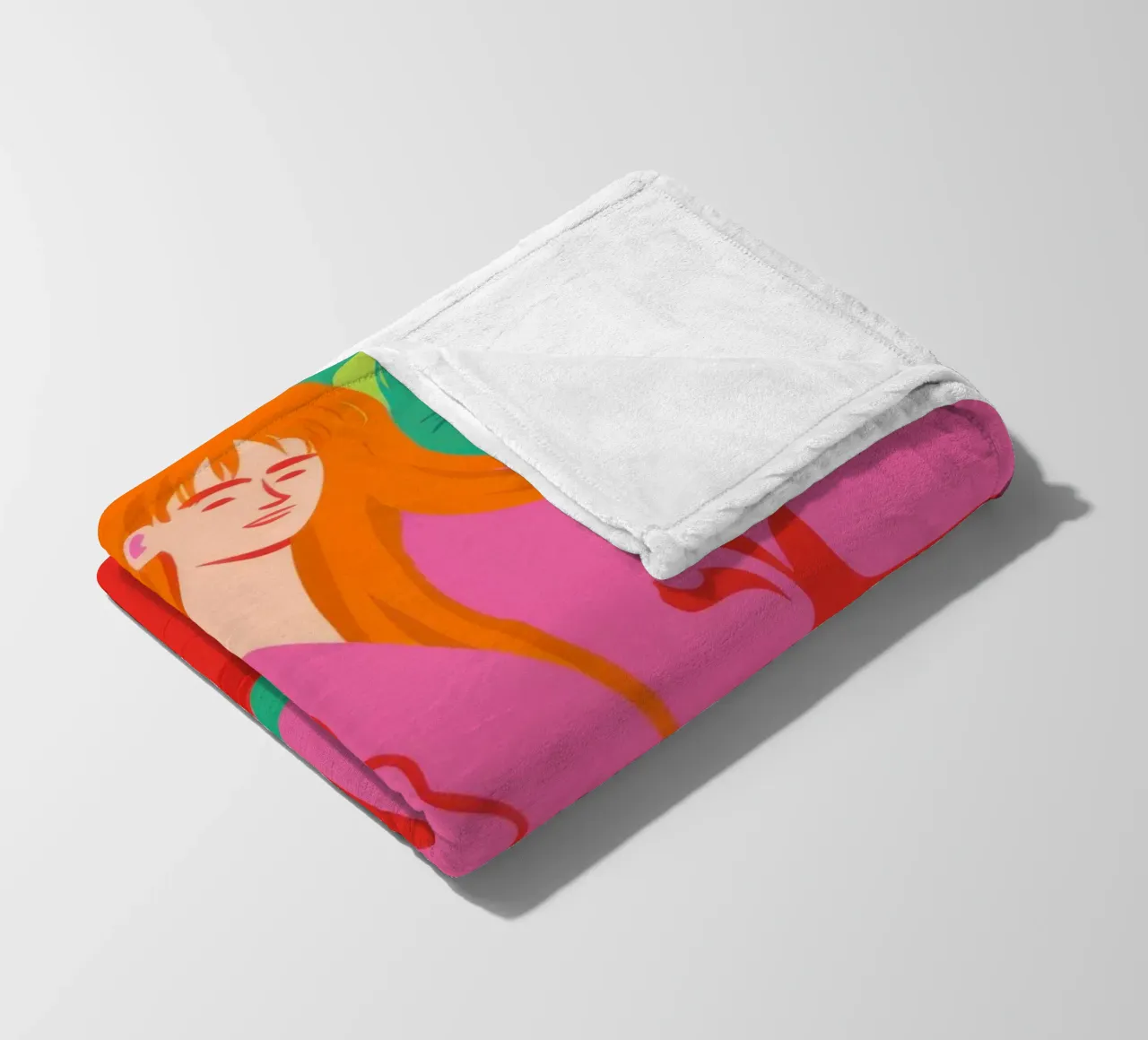 Dichiarazione di moda fucsia coperta in pile da Mossy Pigment
