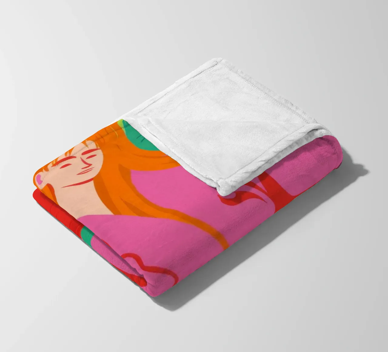 Dichiarazione di moda fucsia coperta in pile da Mossy Pigment