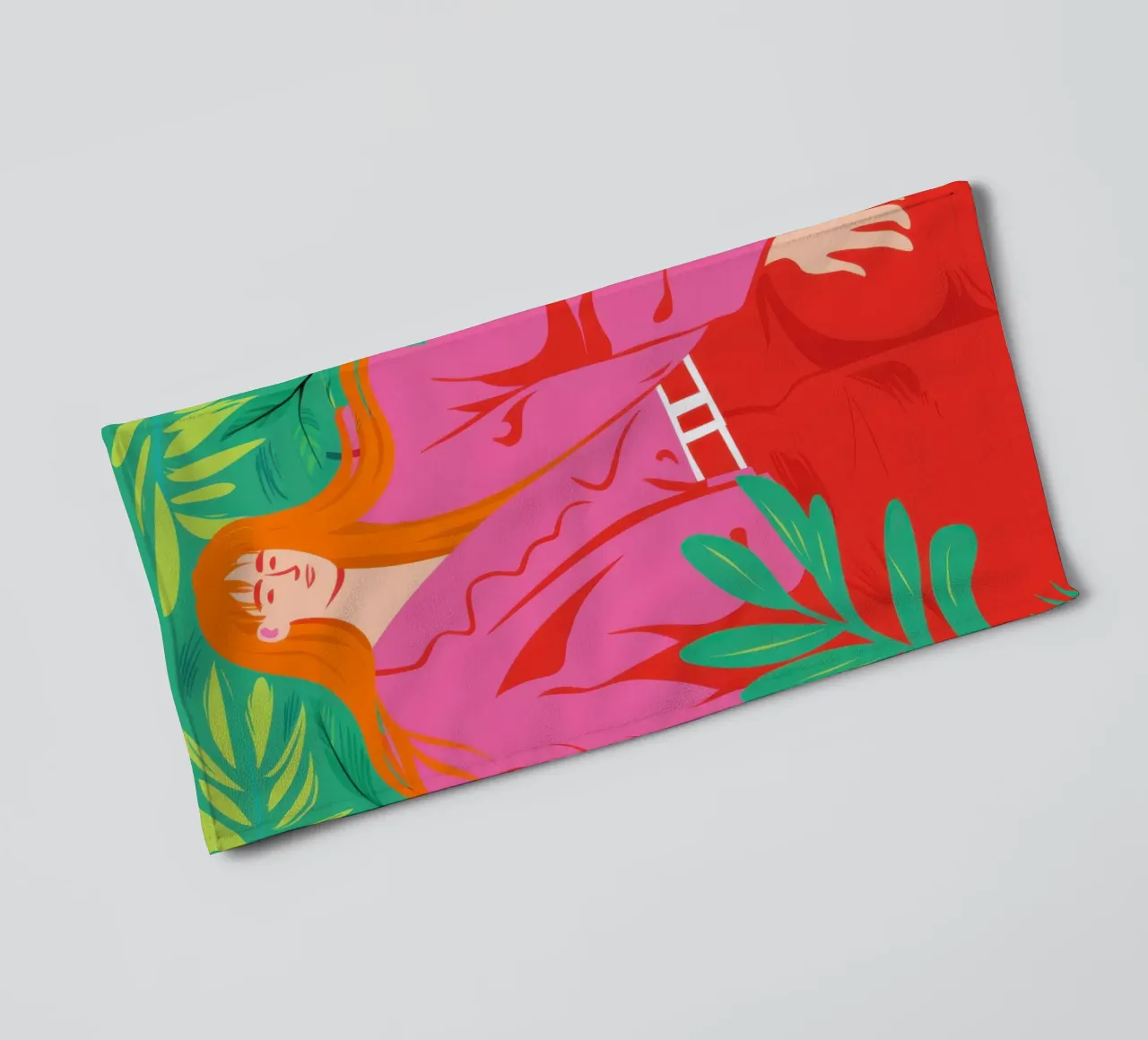 Fuchsia Fashion Statement serviette de bain de Mossy Pigment