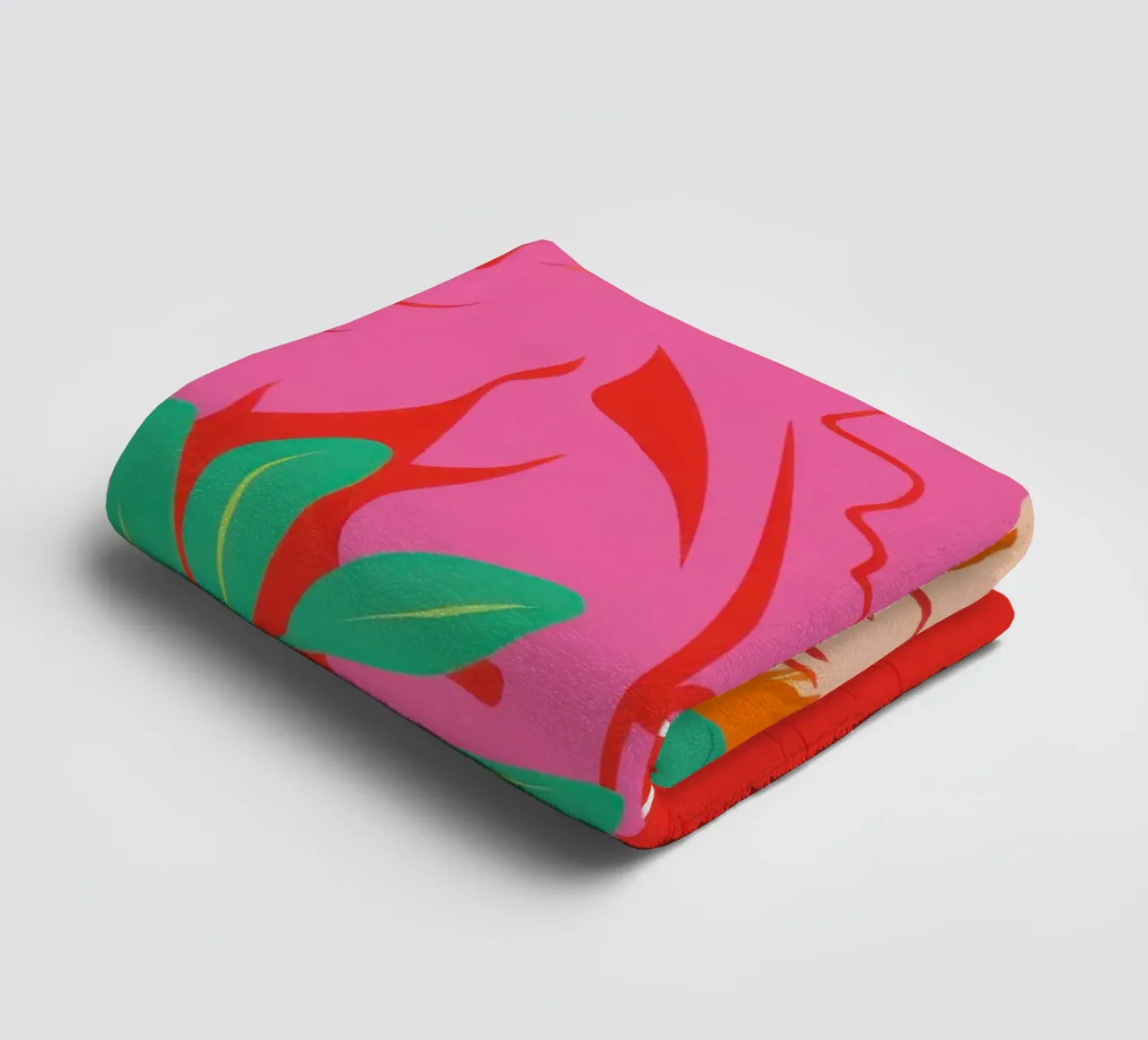 Fuchsia Fashion Statement serviette de bain de Mossy Pigment
