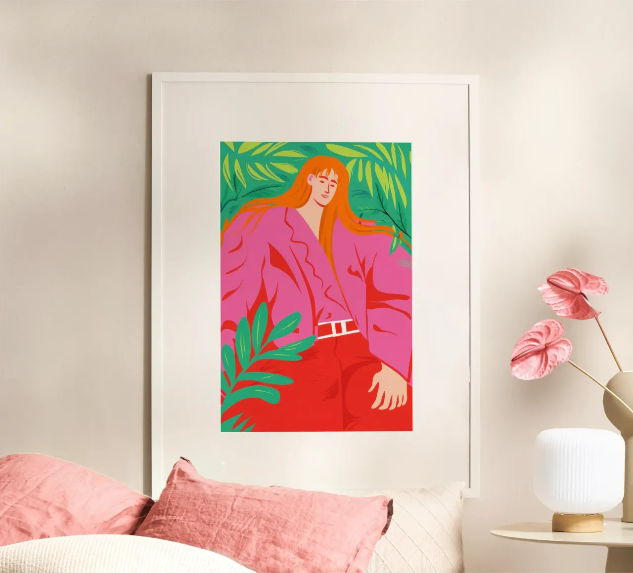Dichiarazione di moda fucsia poster da Mossy Pigment