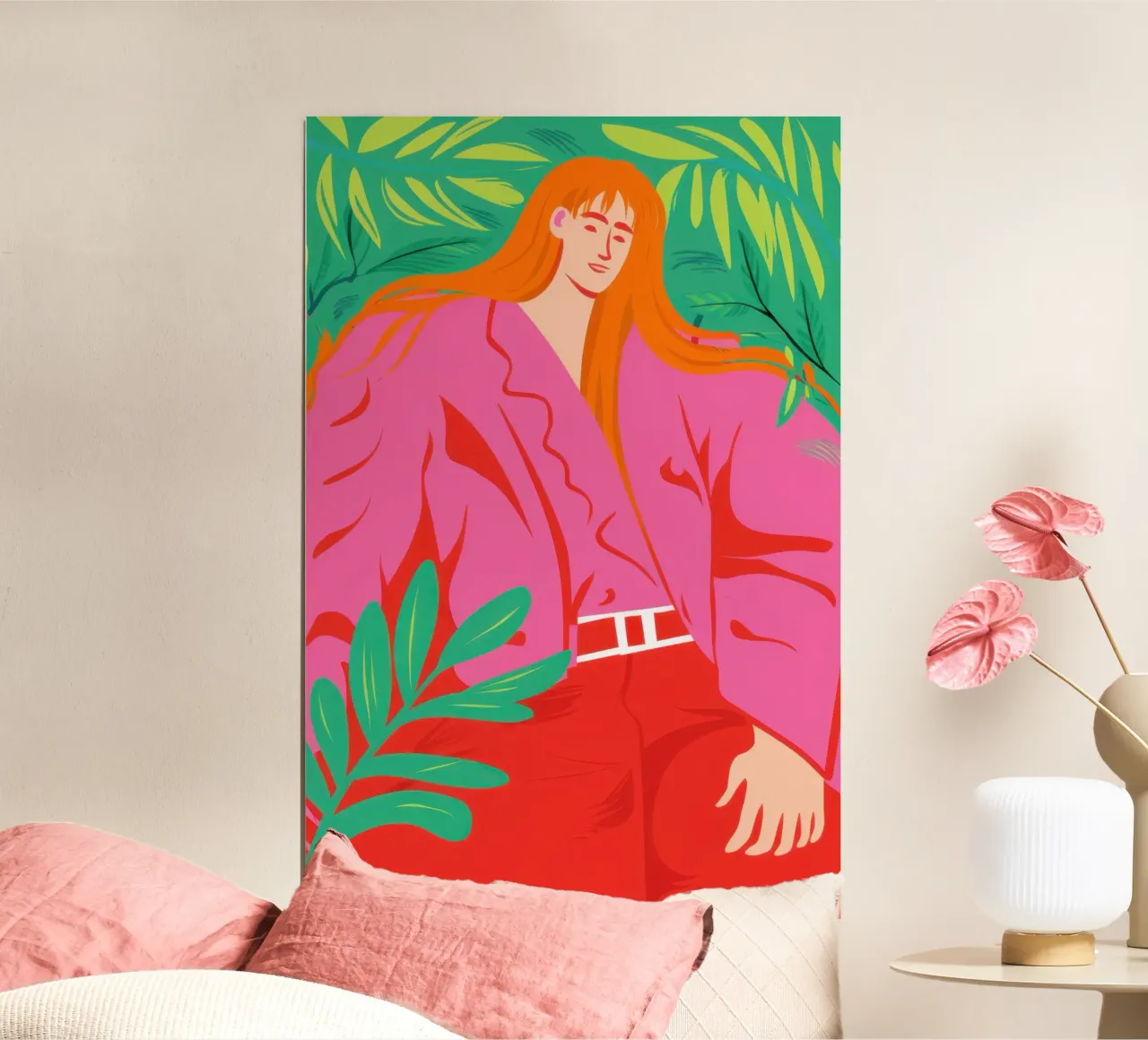 Dichiarazione di moda fucsia poster da Mossy Pigment
