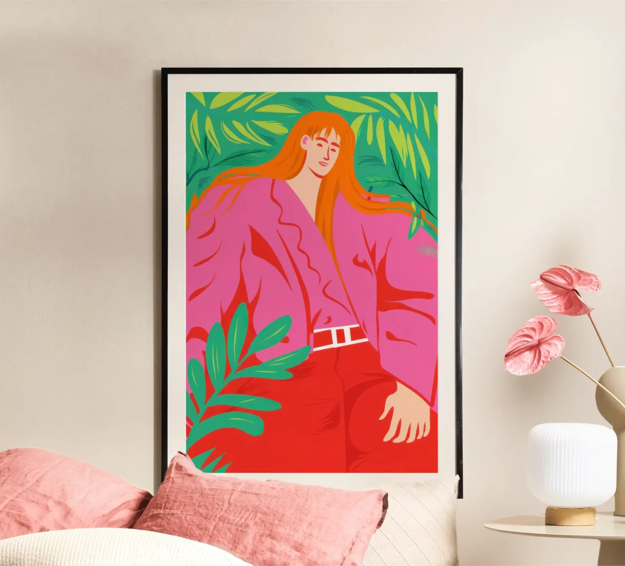 Dichiarazione di moda fucsia poster da Mossy Pigment