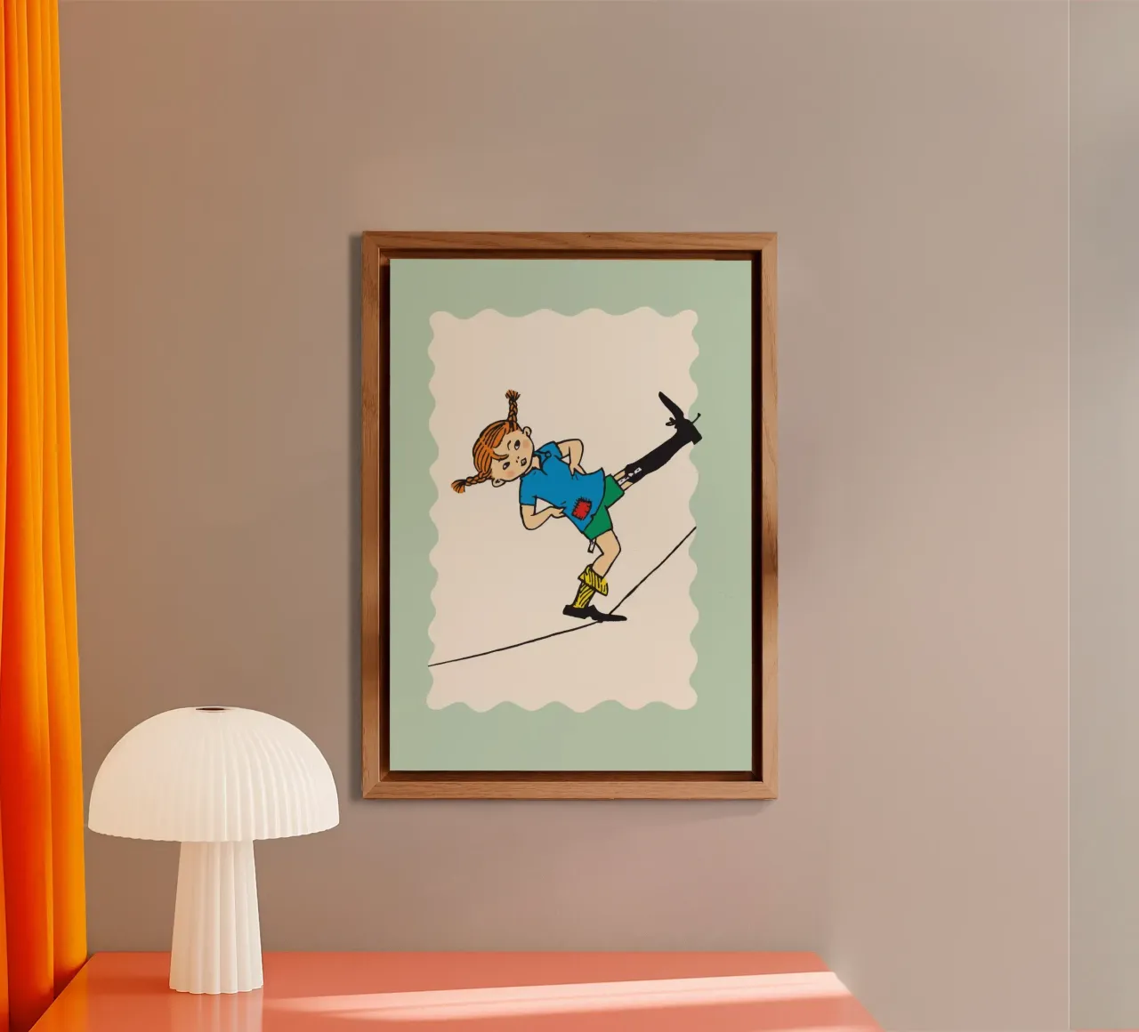 Saldi di Pippi Calzelunghe alluminio dibond da Earl Beeman