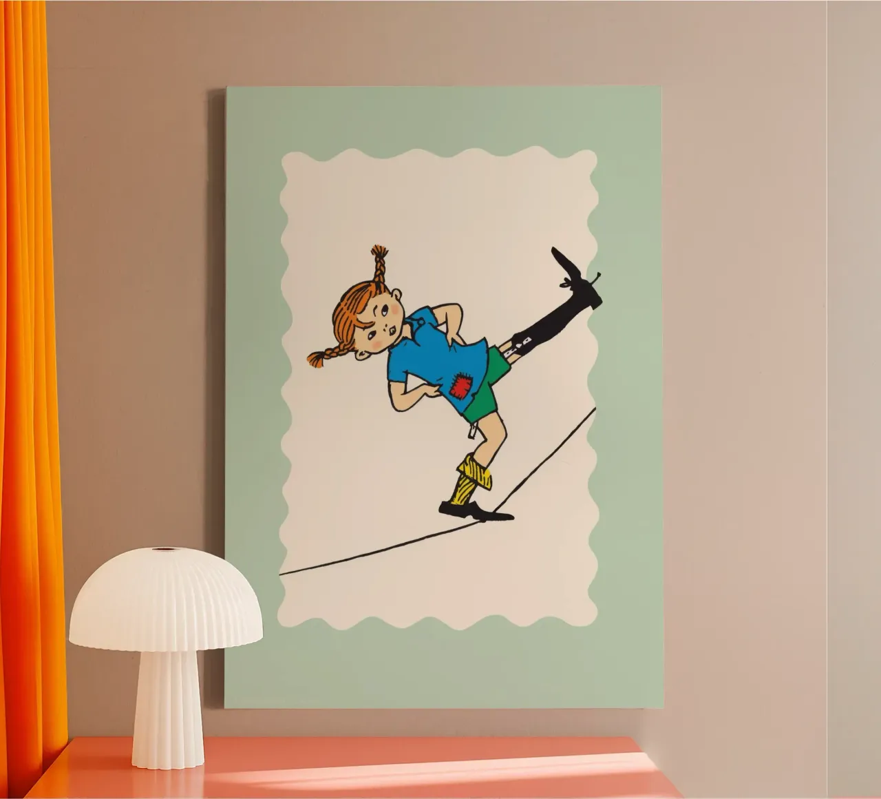 Saldi di Pippi Calzelunghe tela da Earl Beeman