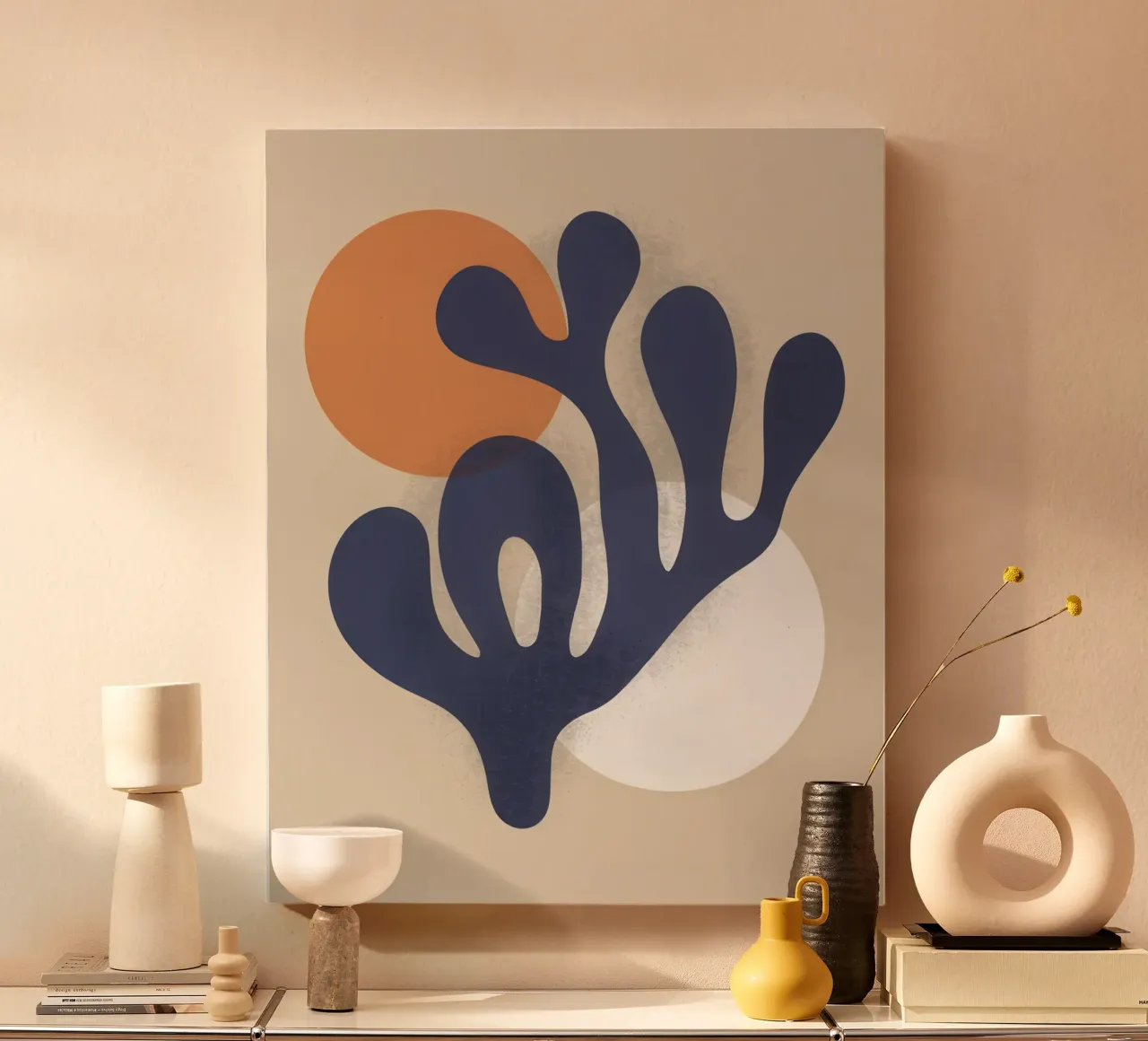 Matisse Inspired Calm canvas with Floater frame by Monuments Fire