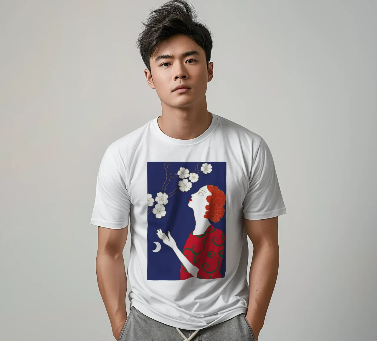 Sguardo di fiori celesti t-shirt da Hollow Years