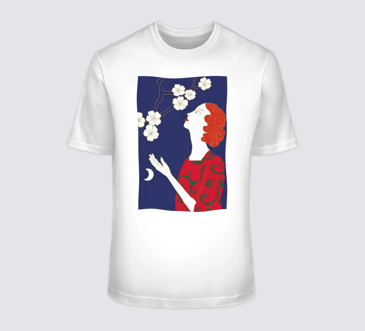 Sguardo di fiori celesti t-shirt da Hollow Years