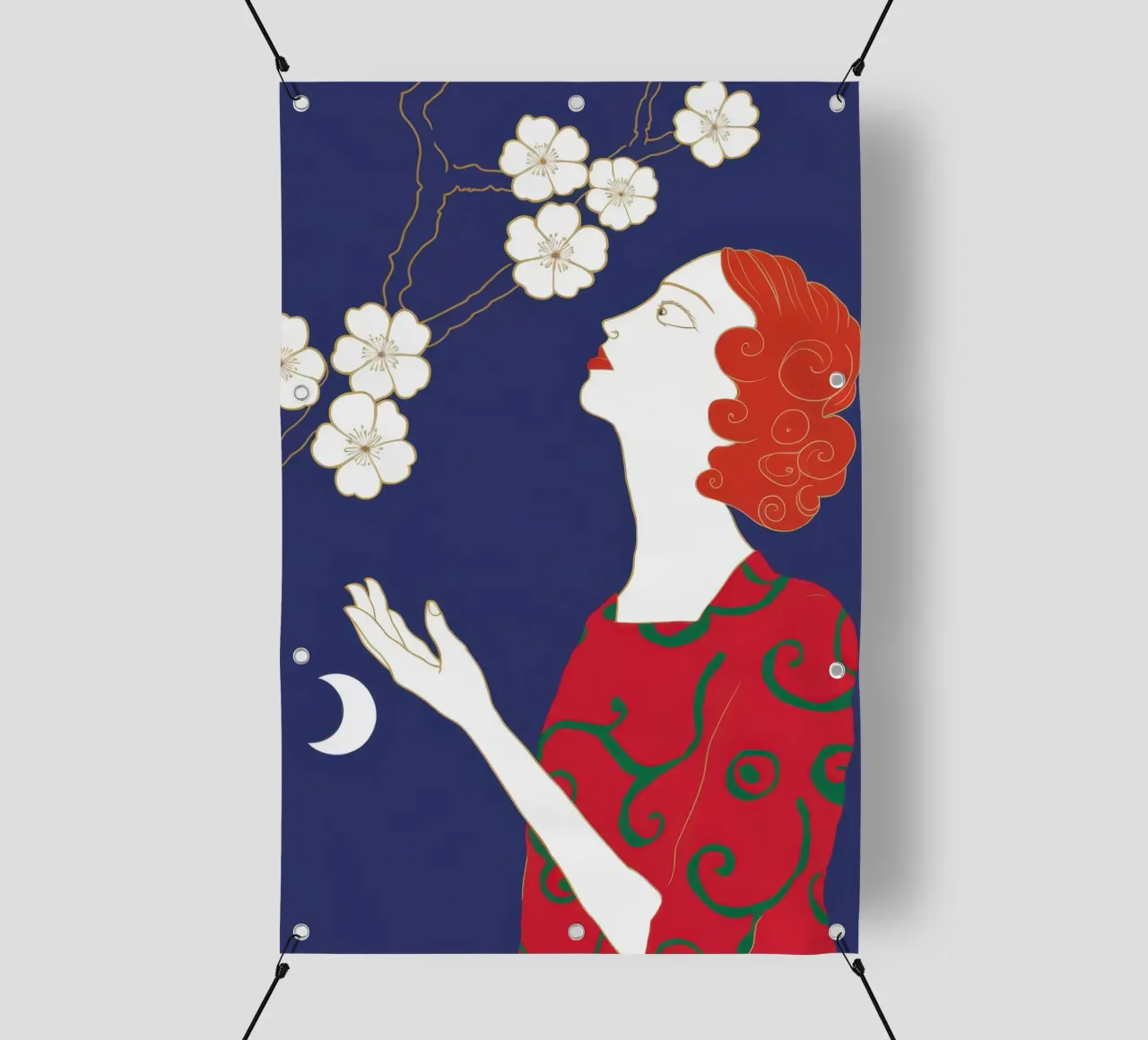Sguardo di fiori celesti telo in pvc da Hollow Years