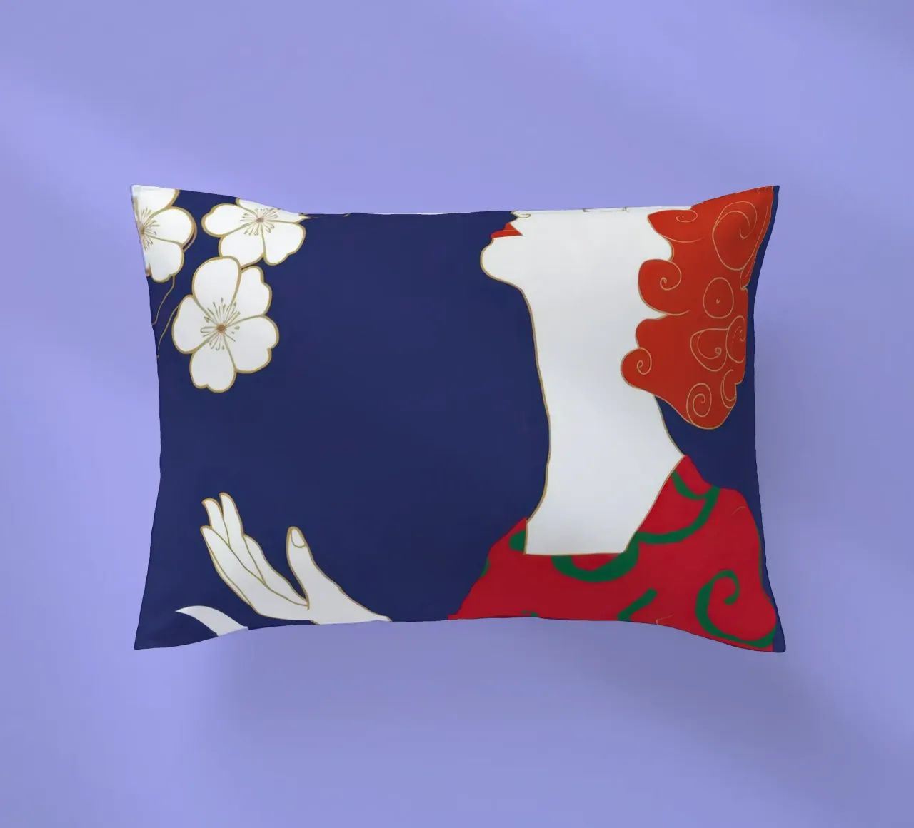 Sguardo di fiori celesti cuscino da Hollow Years