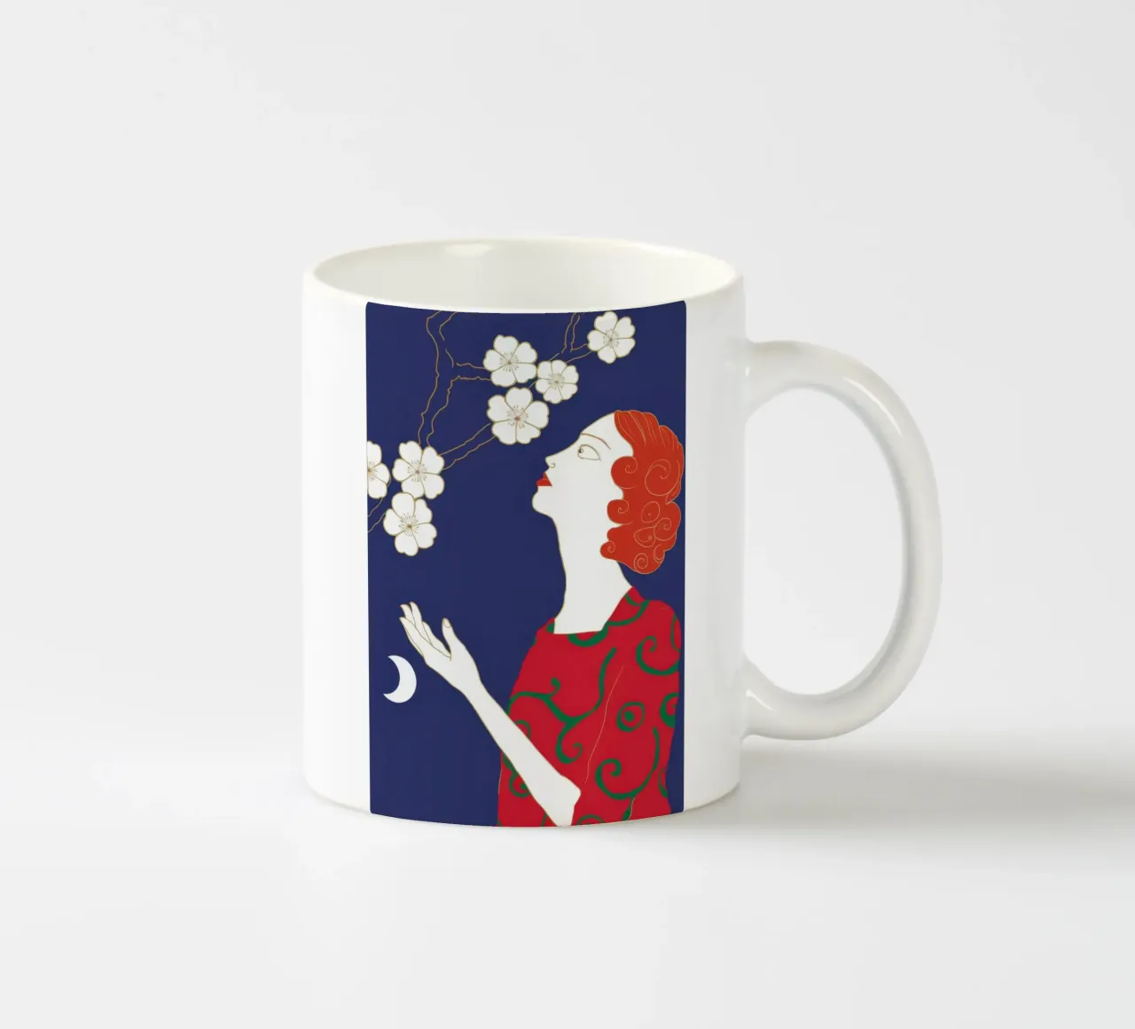 Sguardo di fiori celesti tazza in ceramica da Hollow Years