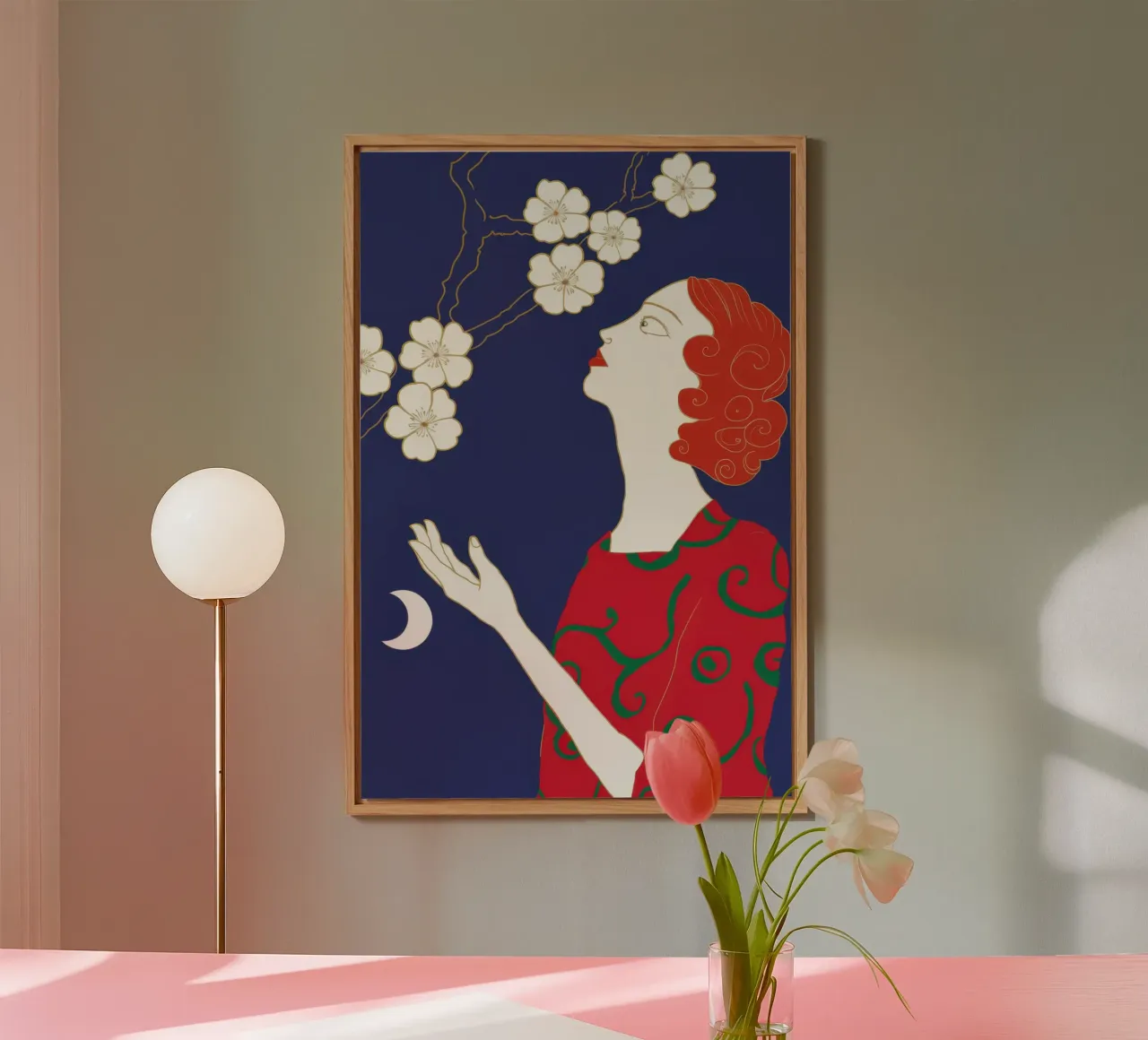 Sguardo di fiori celesti pannello forex da Hollow Years