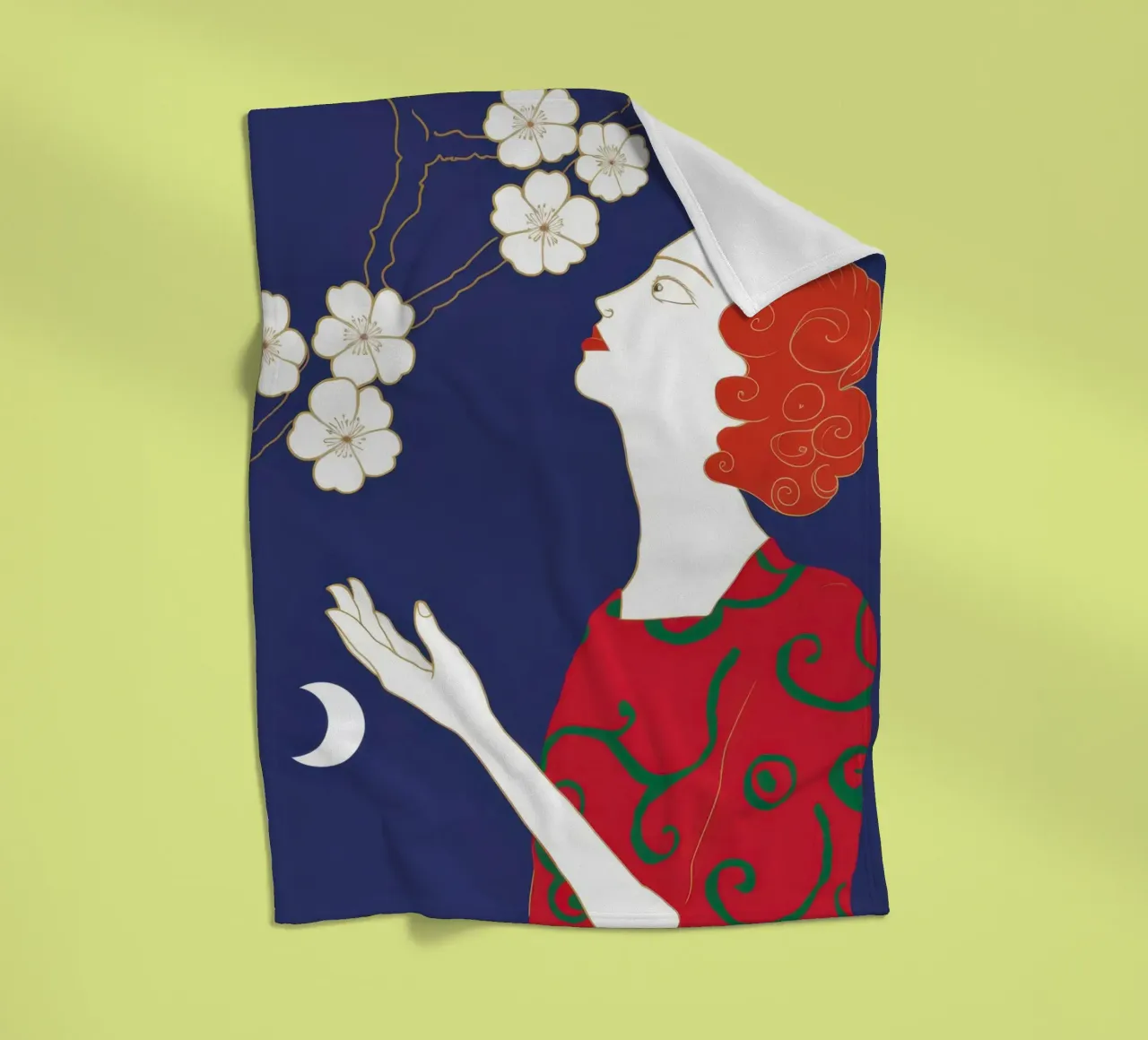 Sguardo di fiori celesti coperta in pile da Hollow Years