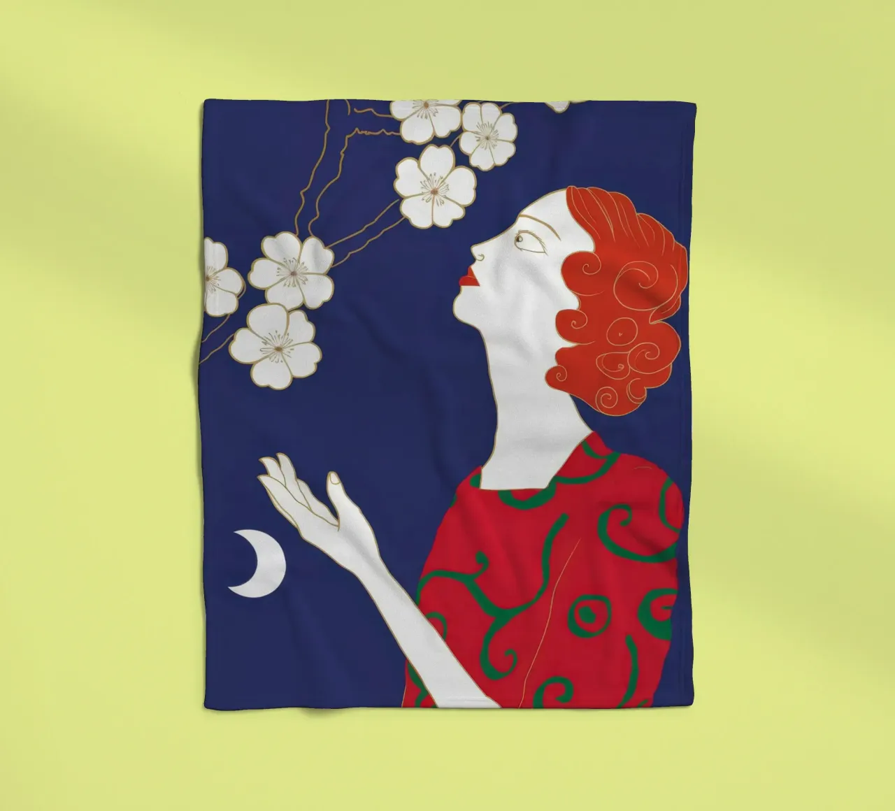 Sguardo di fiori celesti coperta in pile da Hollow Years