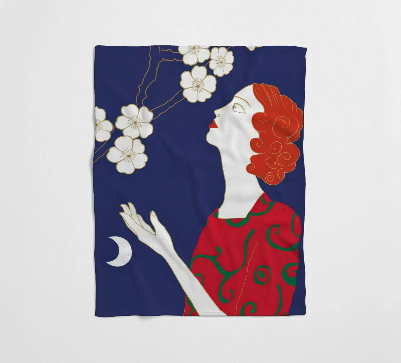 Sguardo di fiori celesti coperta in pile da Hollow Years