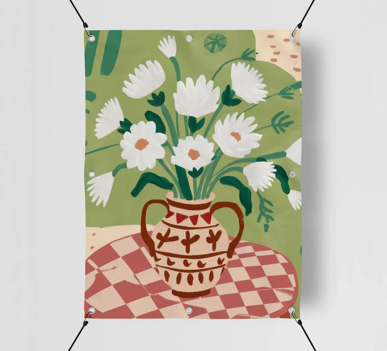 Brocca a margherita Immobile telo in pvc da Lune Dreams
