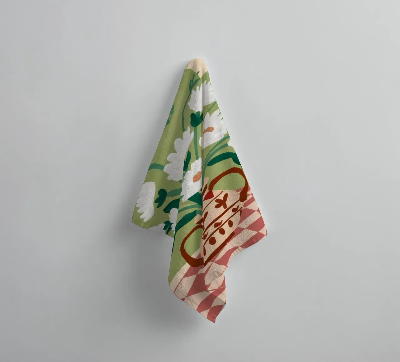 Daisy Pitcher Stillness towel by Lune Dreams