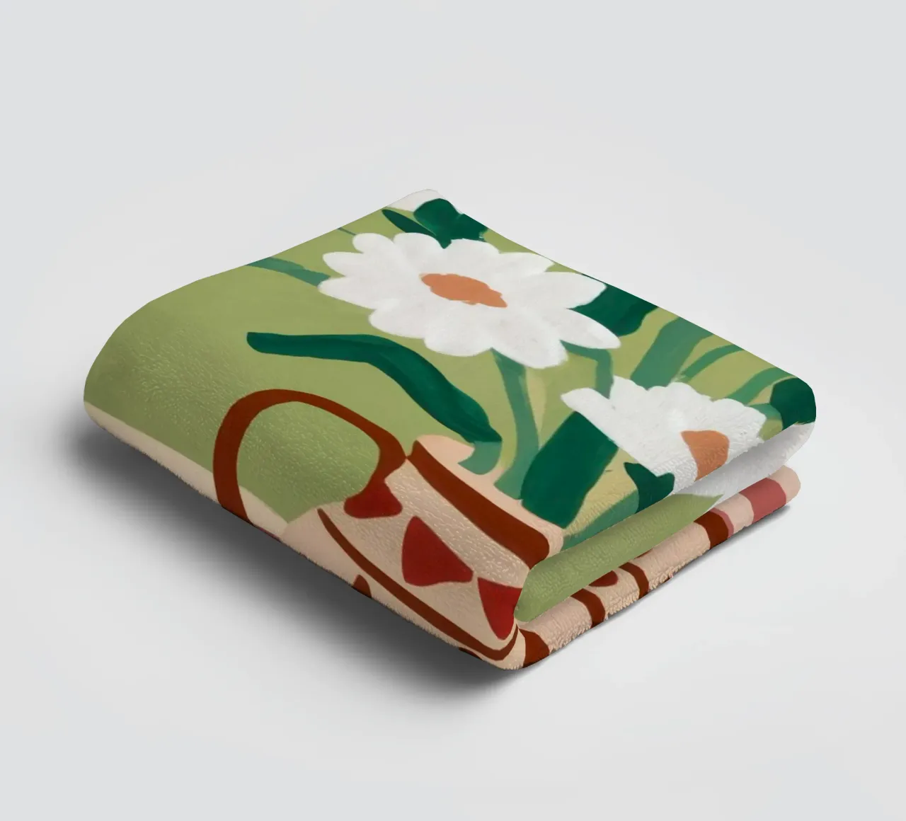 Daisy Pitcher Stillness towel by Lune Dreams