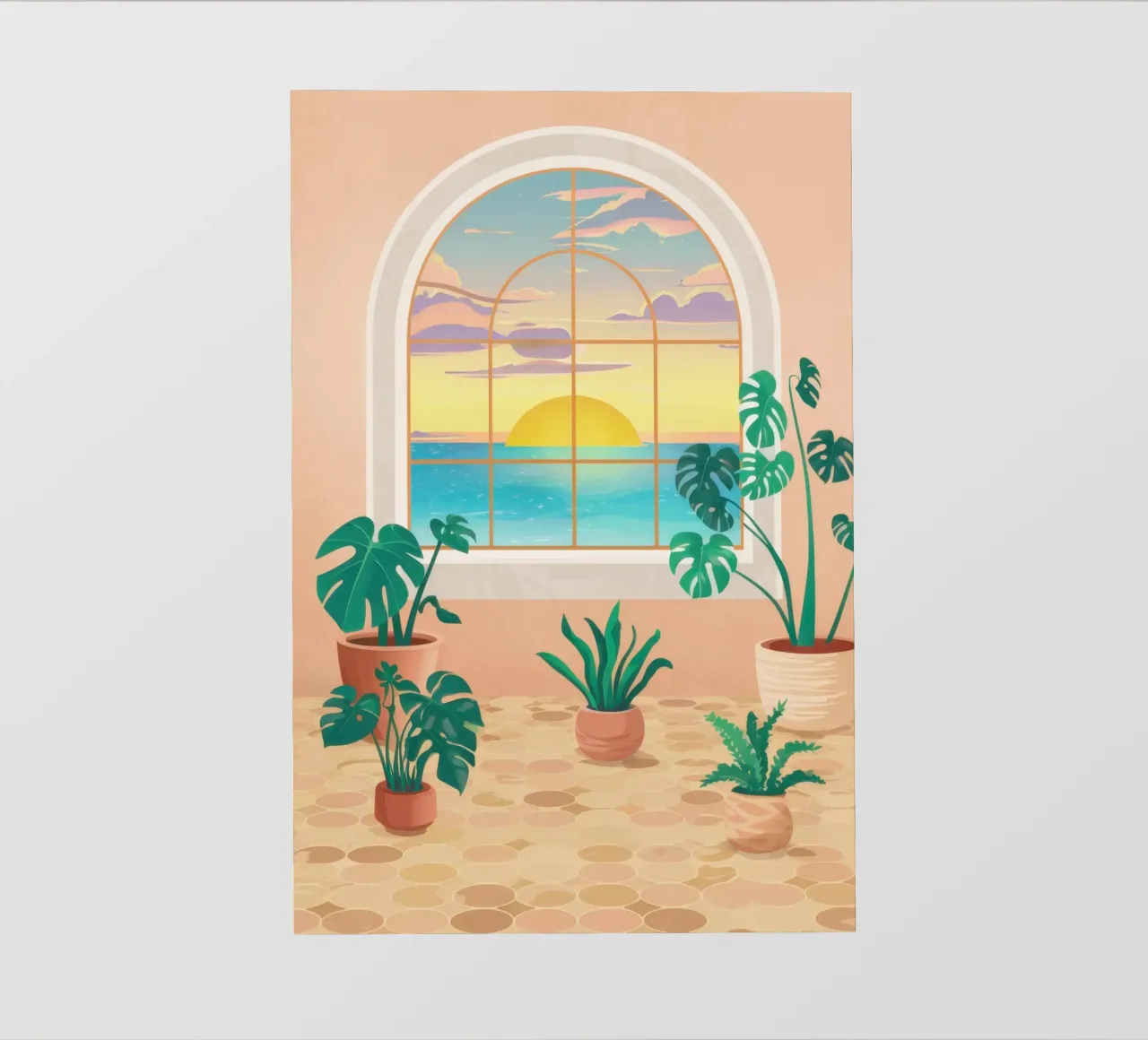 Sanctuaire du coucher de soleil de Bohème bâche pvc de Monuments Fire