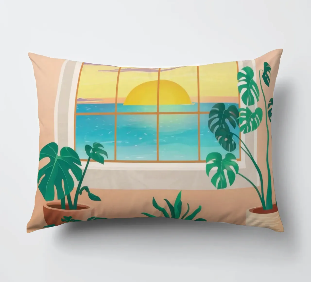 Bohemian Sunset Sanctuary decorative cushion by Monuments Fire