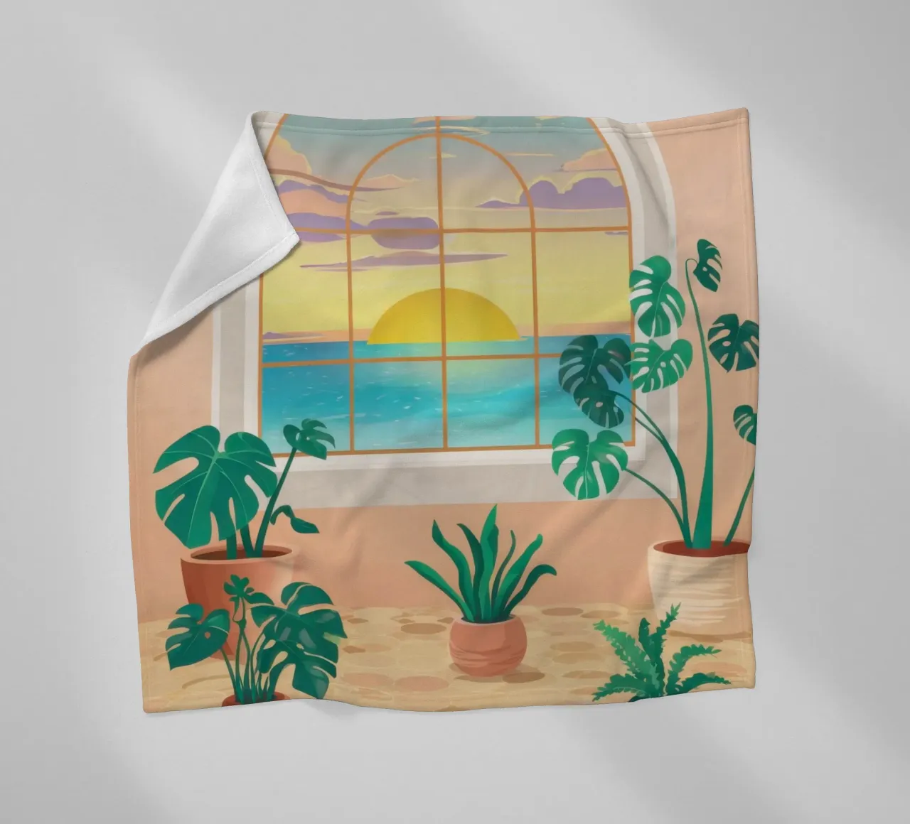 Sanctuaire du coucher de soleil de Bohème plaid polaire de Monuments Fire