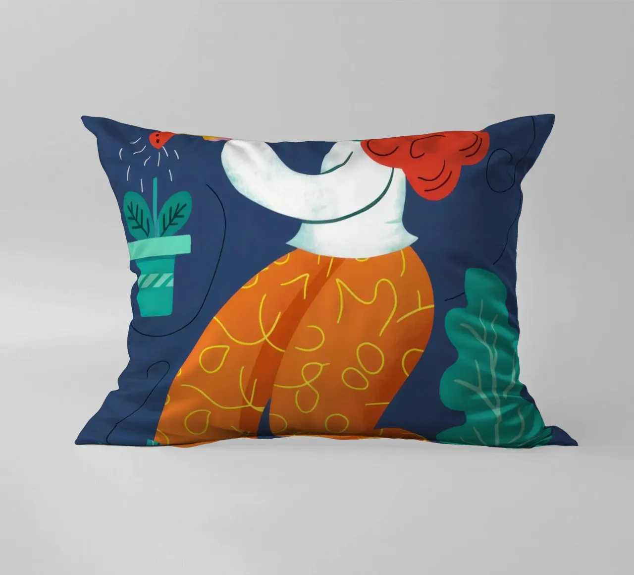 Tucano e fiori cuscino da Lune Dreams