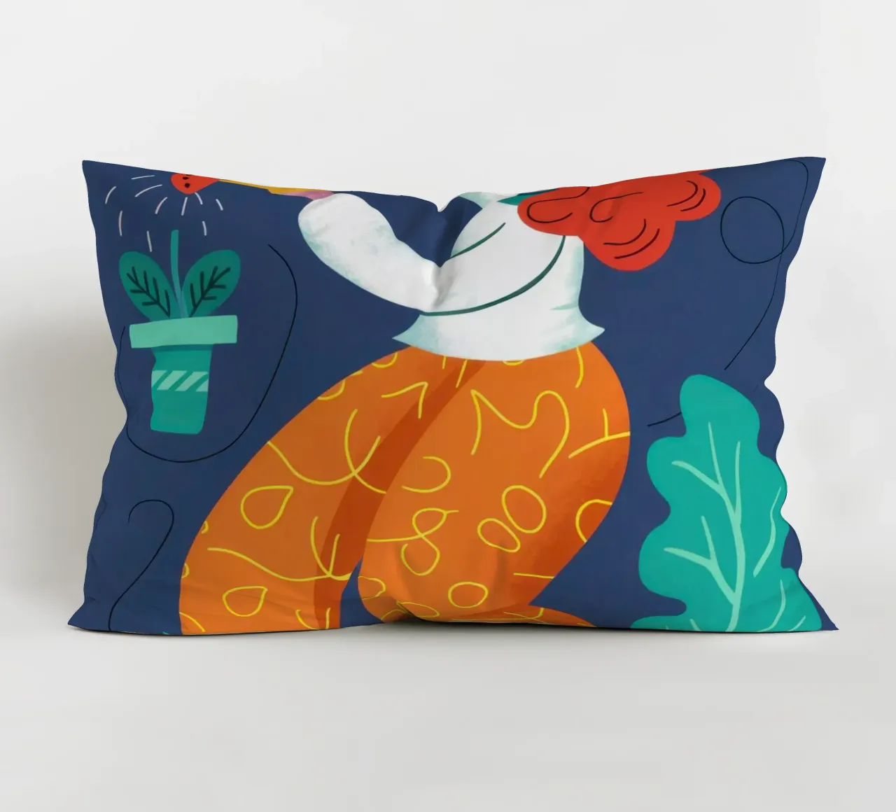 Tucano e fiori cuscino da Lune Dreams