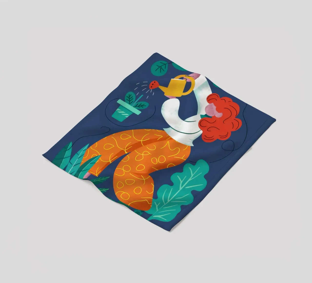 Tucano e fiori coperta in pile da Lune Dreams