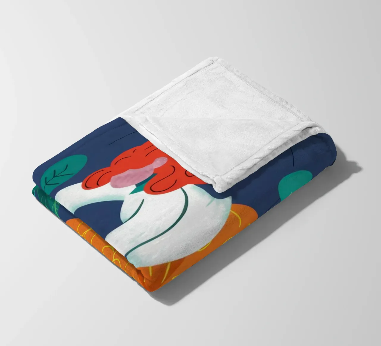 Tucano e fiori coperta in pile da Lune Dreams