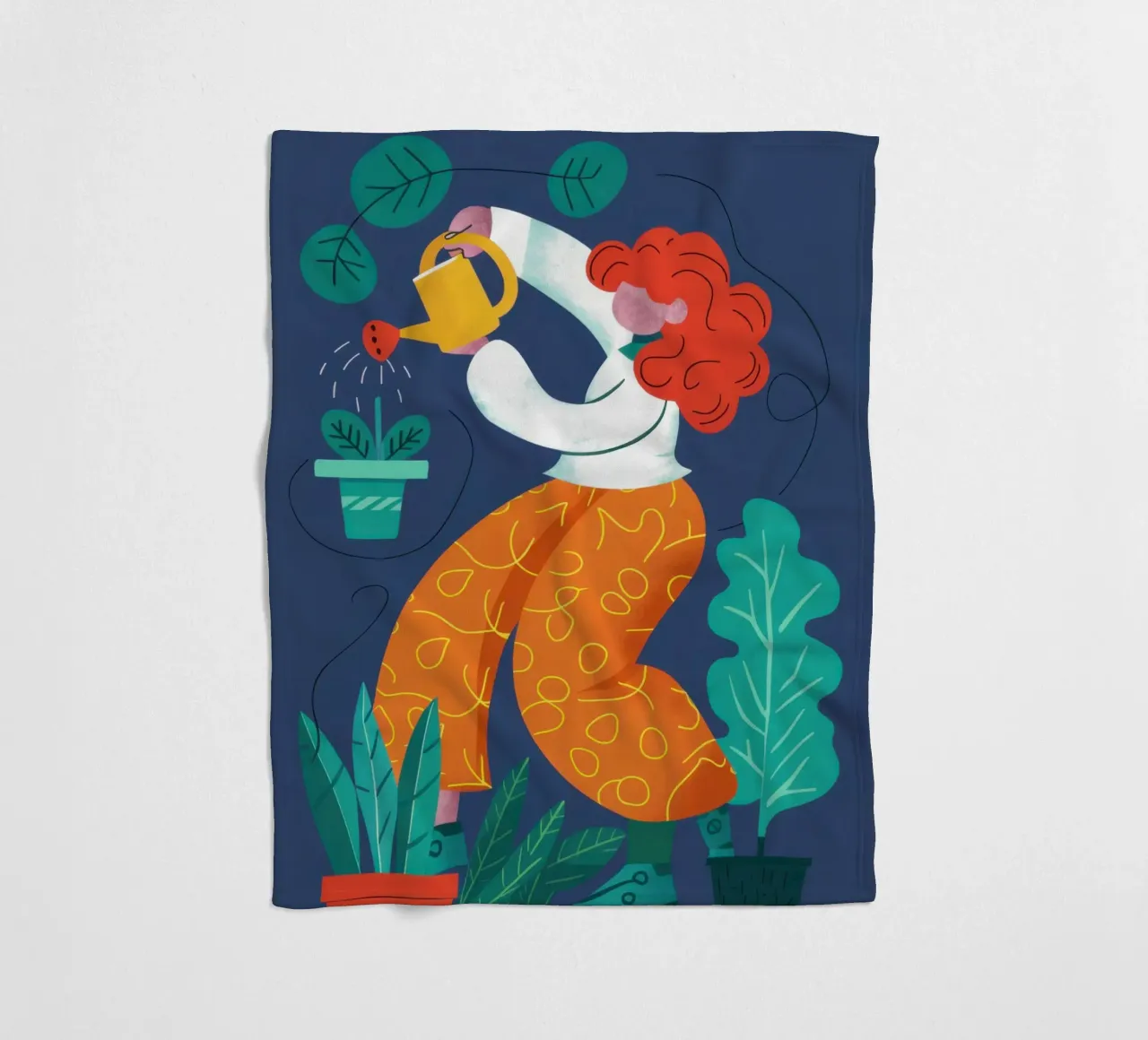 Tucano e fiori coperta in pile da Lune Dreams