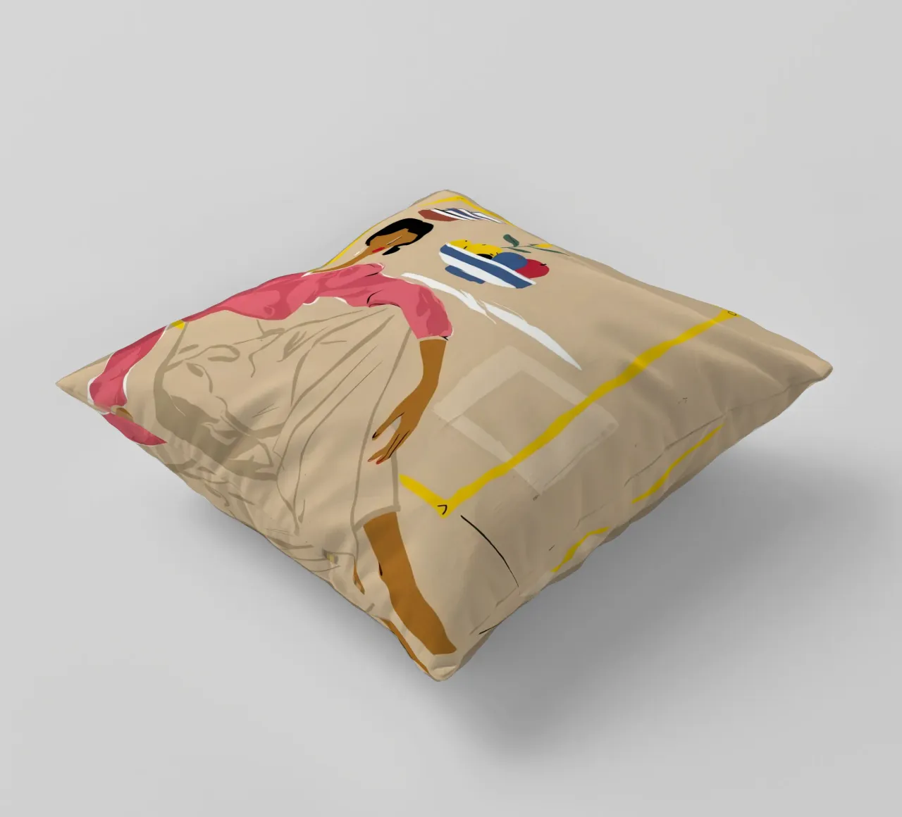 Gilded Lounge Leisure decorative cushion by Monuments Fire
