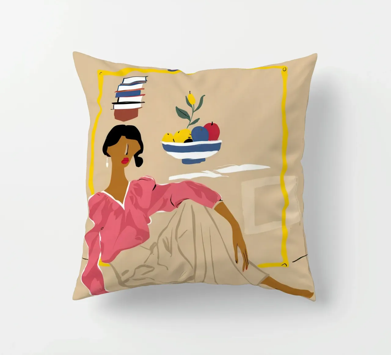 Gilded Lounge Leisure decorative cushion by Monuments Fire