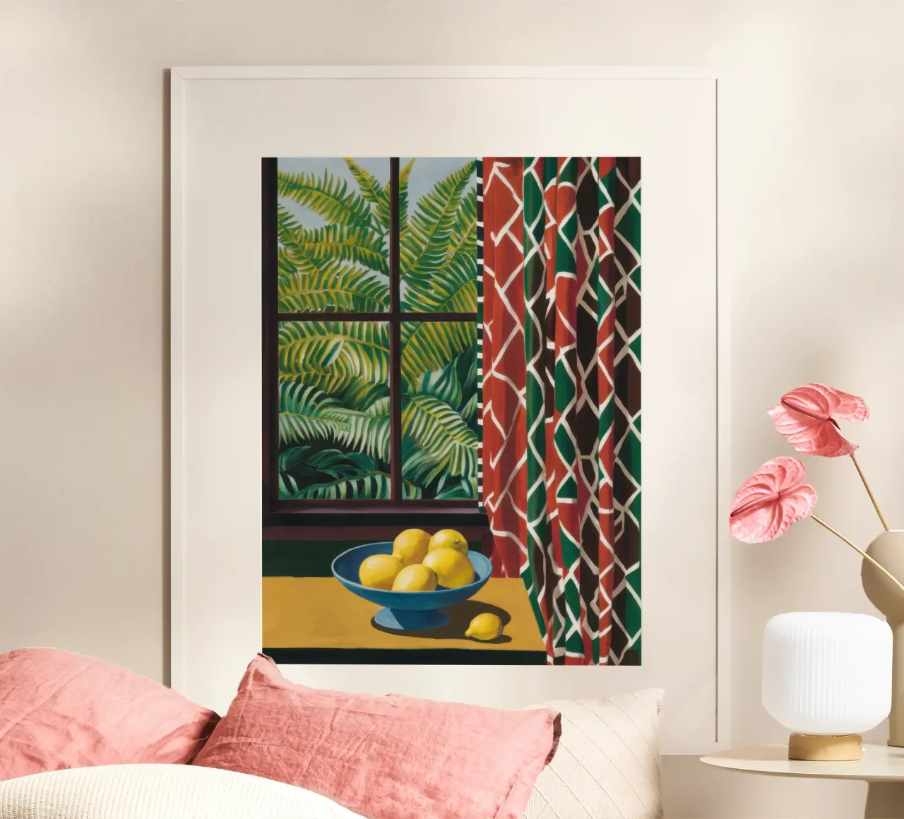 Vista Palm con copertura poster con telaio in alluminio da Arcane Lines