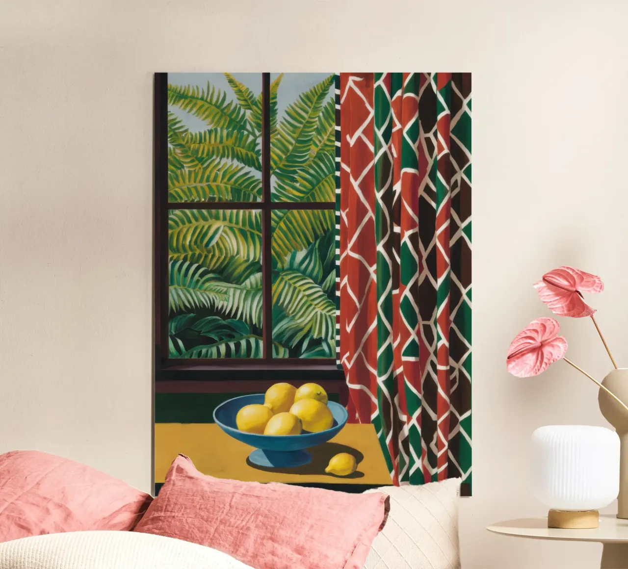 Vista Palm con copertura poster con telaio in alluminio da Arcane Lines