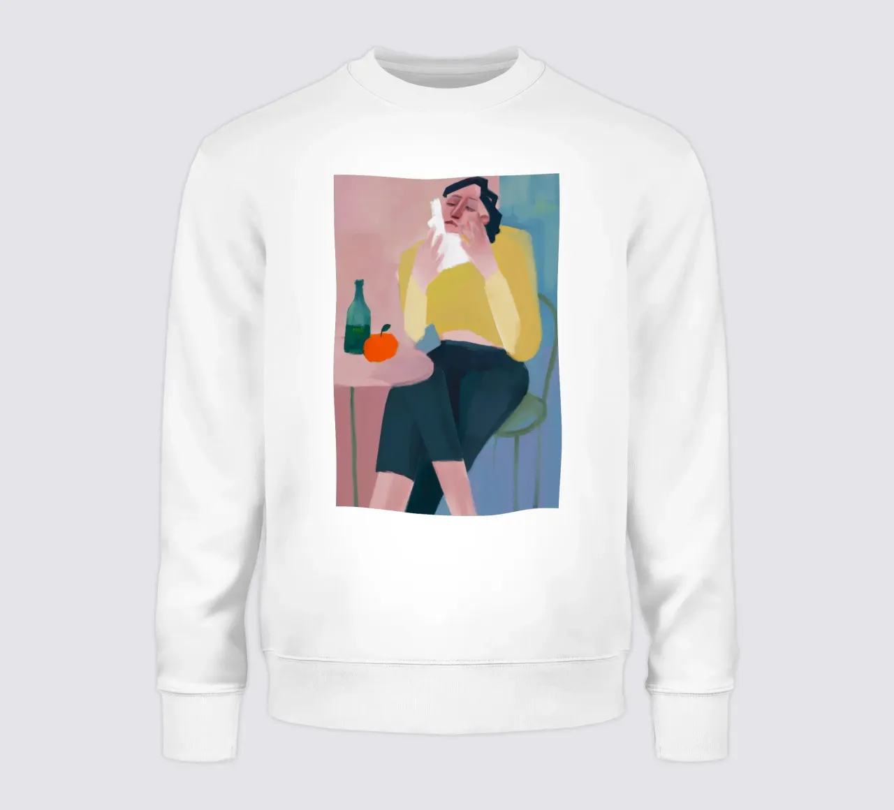 Pensive Wine Repose sudadera de Mossy Pigment
