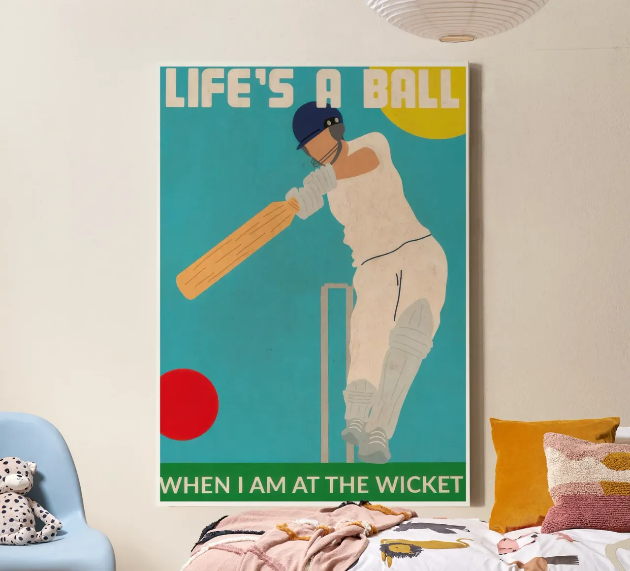 Life's a Ball canvas by muench benjamin