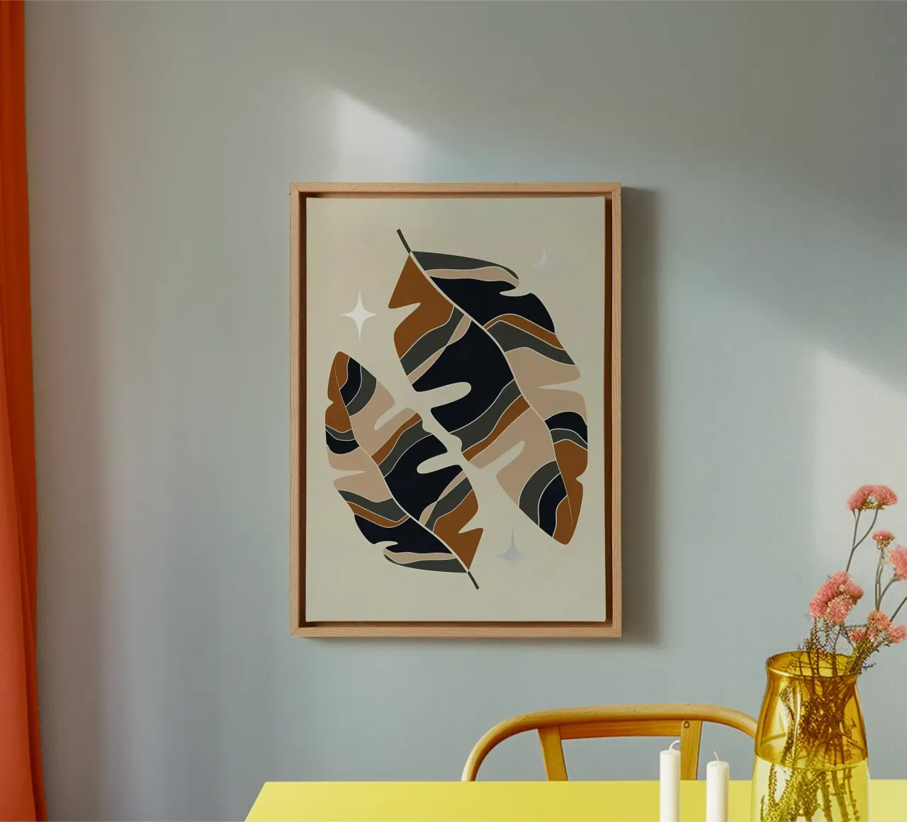 Arte floreale tela con Cornice a cassetta da Jose