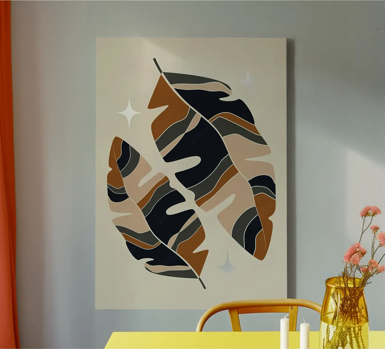 Arte floreale tela con Cornice a cassetta da Jose