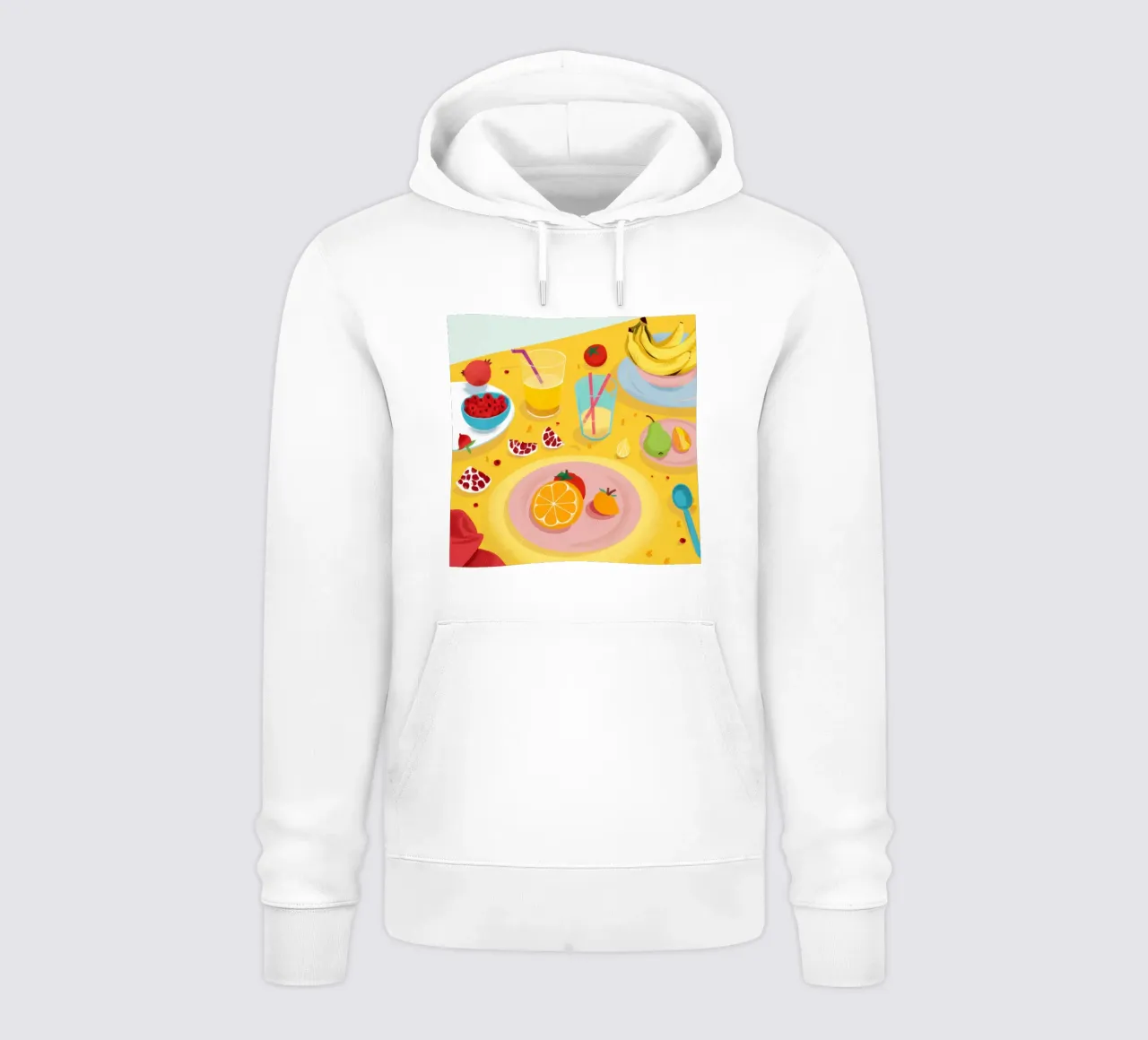 Vibrant Breakfast Flatlay hoodie by Monuments Fire