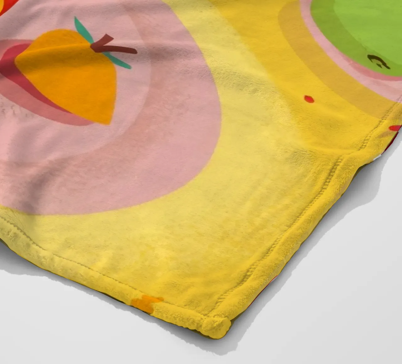 Vibrant Breakfast Flatlay fleece blanket by Monuments Fire
